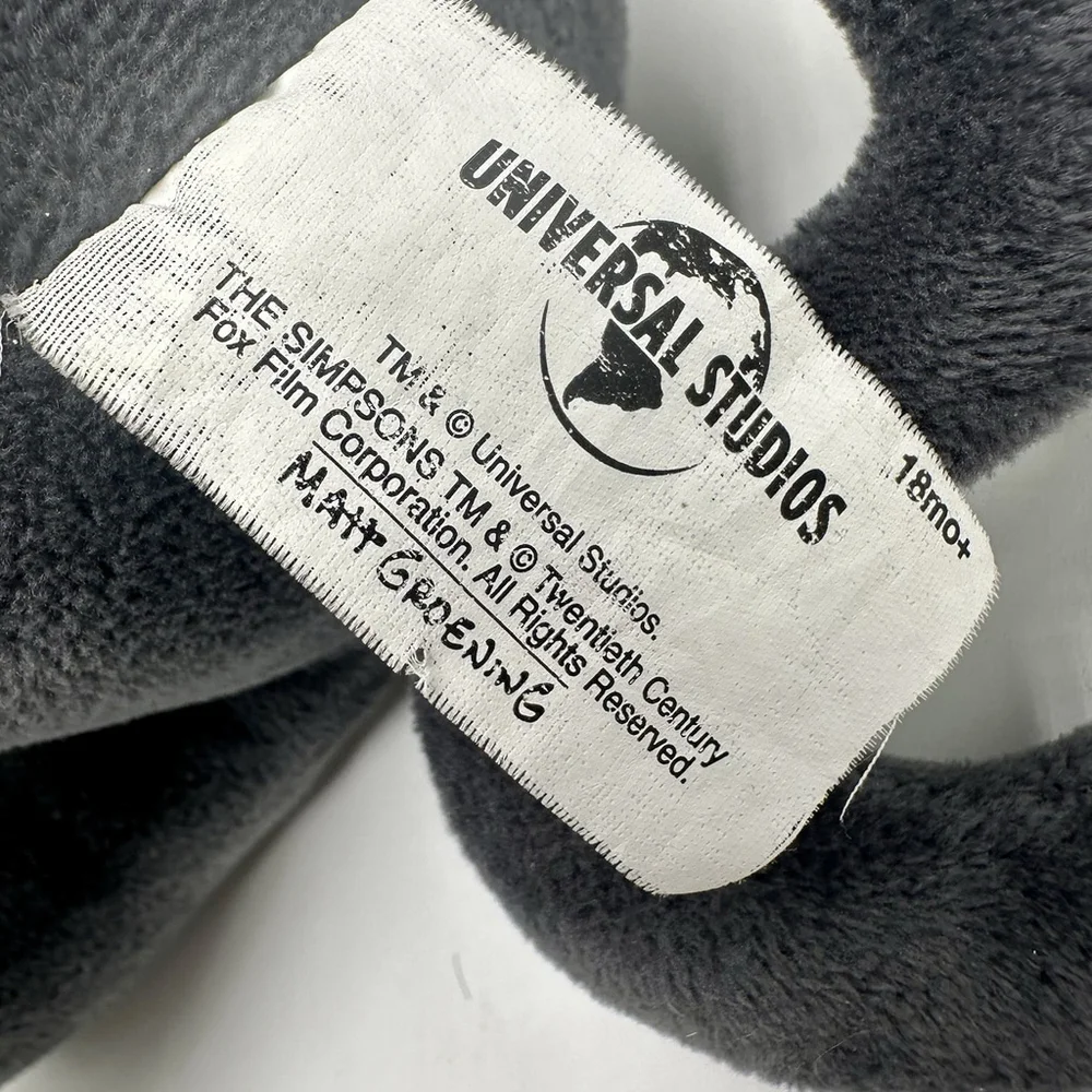 The Simpsons Snowball II Cat Plush 14” Stuffed Animal Gray Universal Studios - Picture 6 of 7